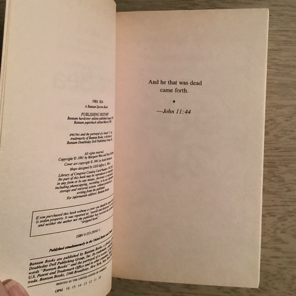 Fire Sea (Volume 3 in series) by Margaret Weis and Tracy Hickman - Picture 6 of 7